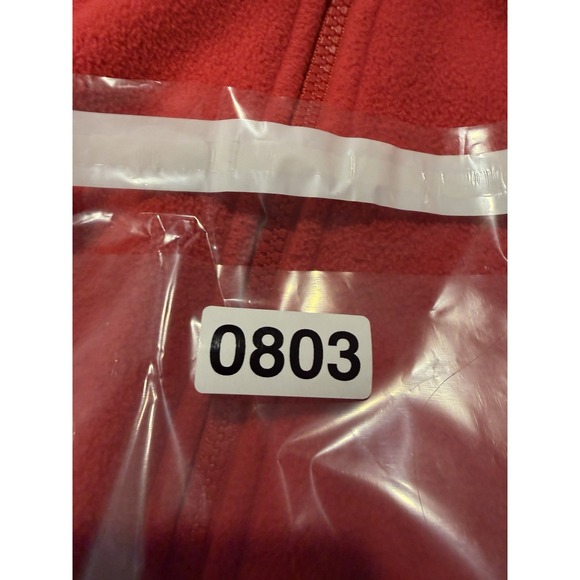 The North Face Jacket Womens Small Red Full Gray Zip Fleece Outdoor - Picture 7 of 7